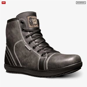 Indie Rider Women’s Charcoal Waterproof Lace-Up Combat Boot